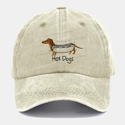 Vintage Hot Dogs Washed Cap