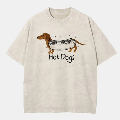 Vintage Hot Dogs Washed T-Shirt