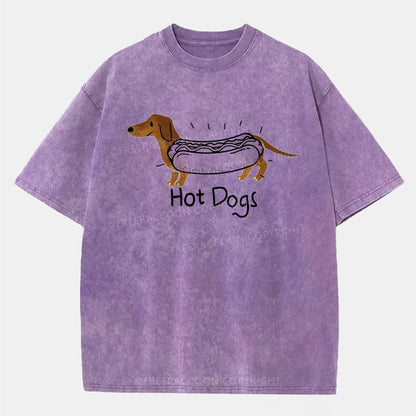 Vintage Hot Dogs Washed T-Shirt