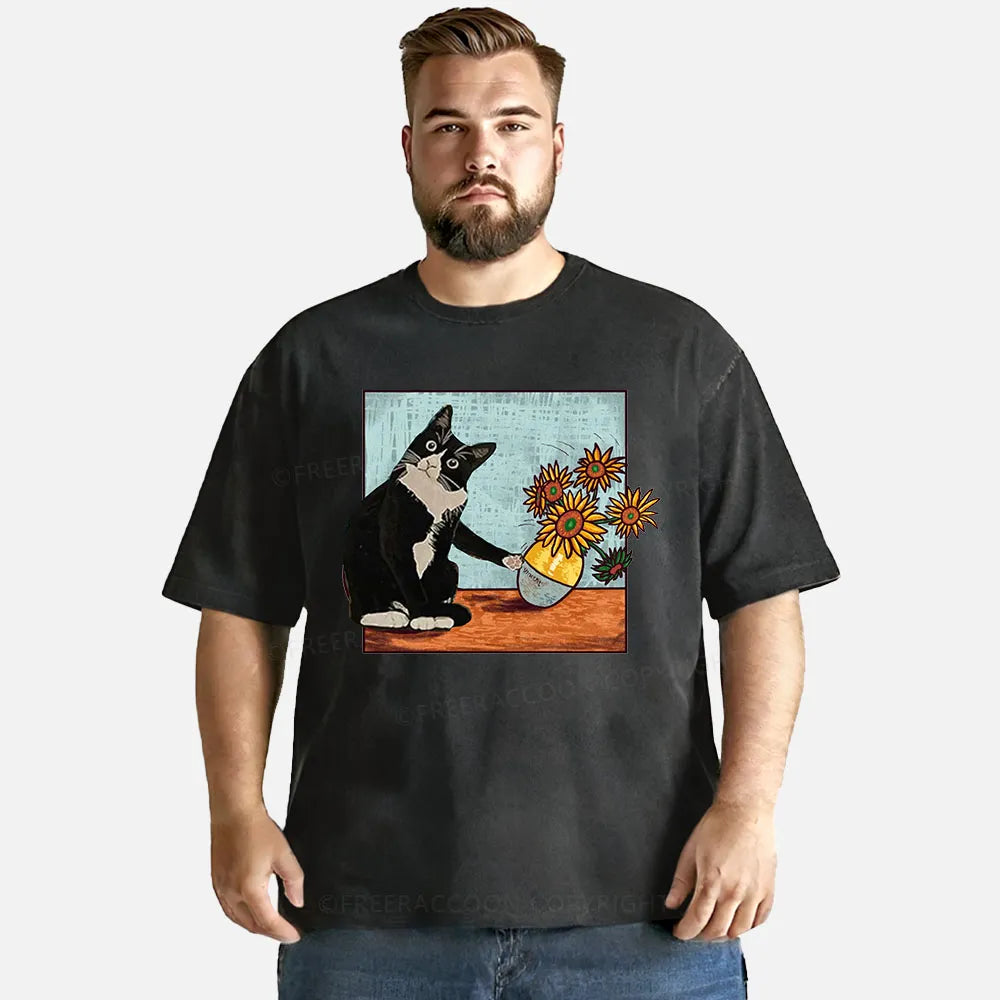 Vintage Oops! Cat'S Play Washed T-Shirt