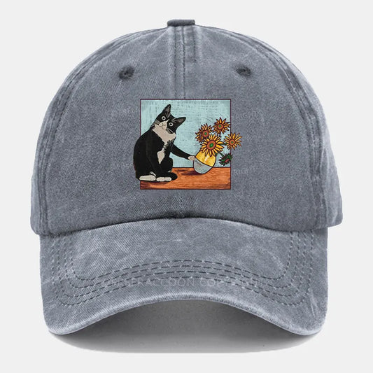 Vintage Oops! Cat'S Play Washed Cap