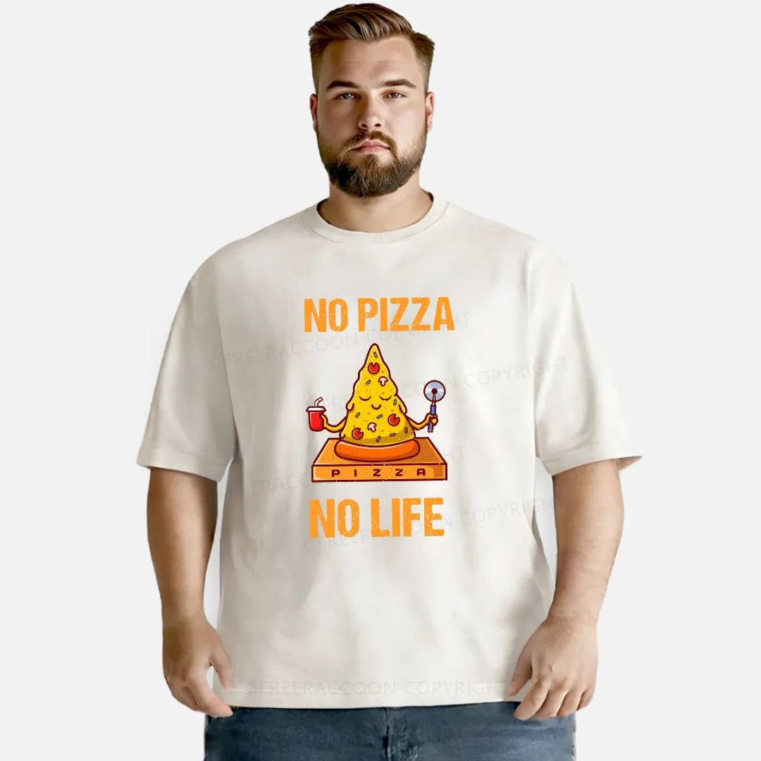 Vintage No Pizza No Life Washed T-Shirt