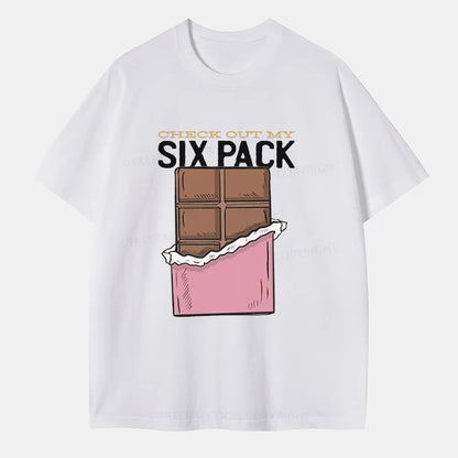 Vintage Check Out My Six Pack Classic T-Shirt