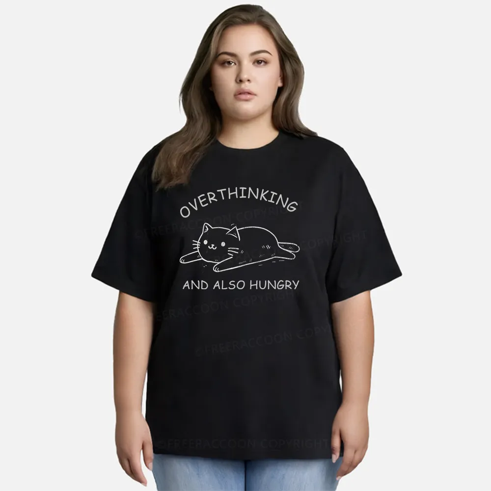 Vintage Overthinking And Also Hungry Classic T-Shirt