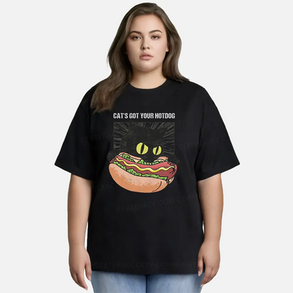 Vintage Cat'S Got Your Hotdog Classic T-Shirt