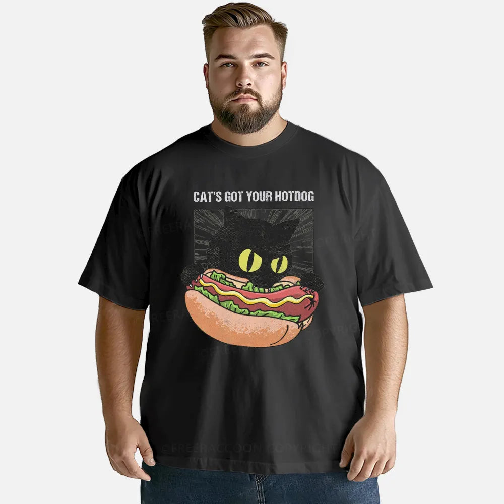 Vintage Cat'S Got Your Hotdog Classic T-Shirt