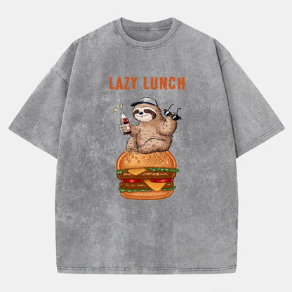 Vintage Lazy Lunch Washed T-Shirt