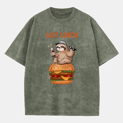 Vintage Lazy Lunch Washed T-Shirt