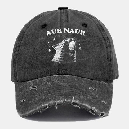 Vintage Aur Naur Ripped Washed Cap