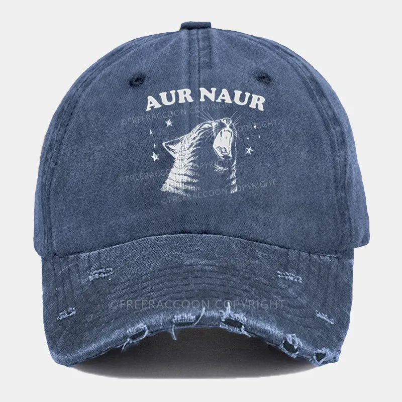 Vintage Aur Naur Ripped Washed Cap