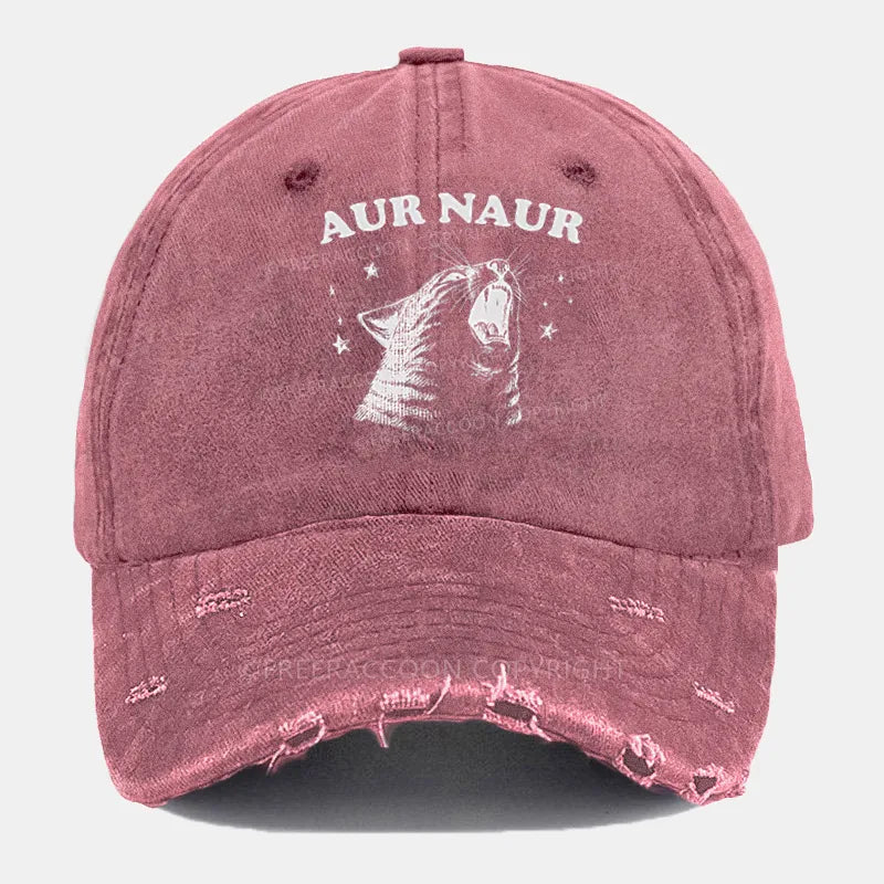 Vintage Aur Naur Ripped Washed Cap