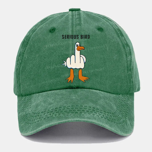 Vintage Serious Bird Washed Cap