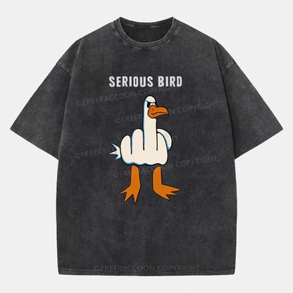 Vintage Serious Bird Washed T-Shirt