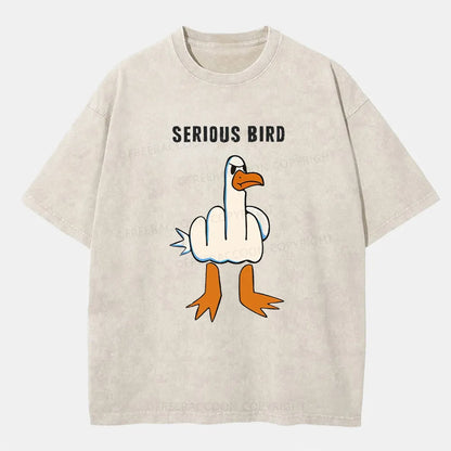 Vintage Serious Bird Washed T-Shirt