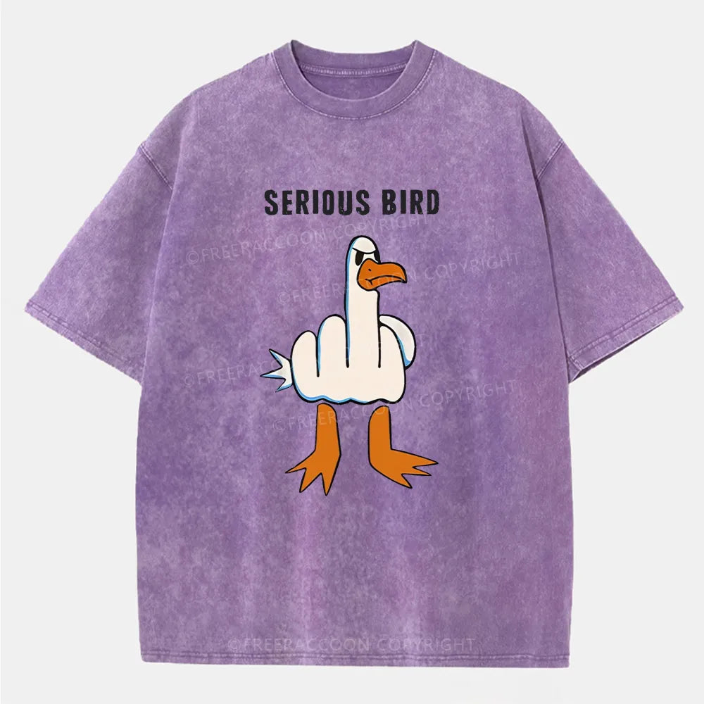 Vintage Serious Bird Washed T-Shirt