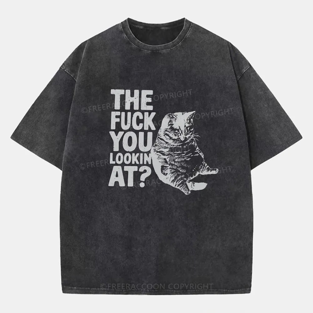 Vintage The F**K You Lookin' At Washed T-Shirt