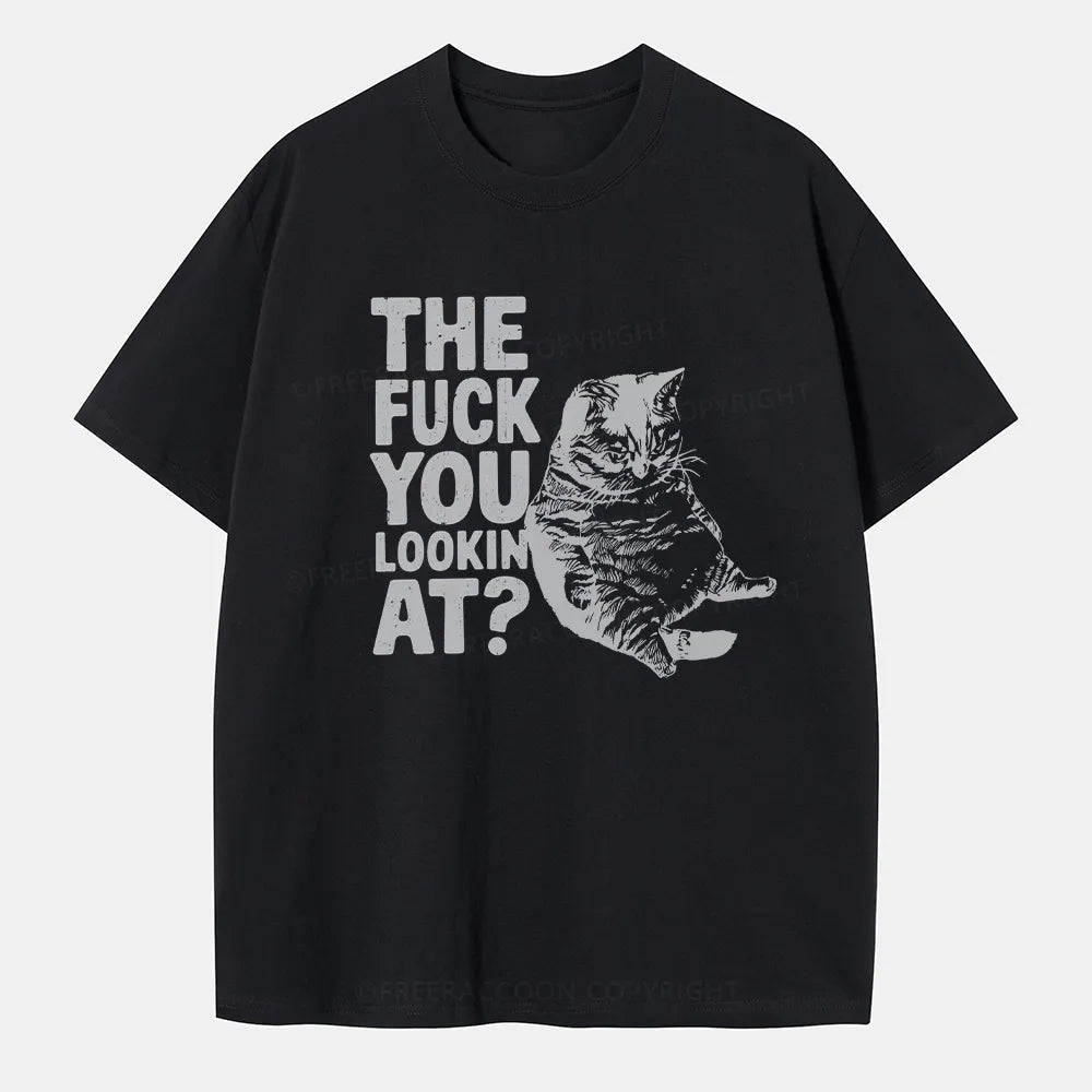 Vintage The F**K You Lookin' At Classic T-Shirt