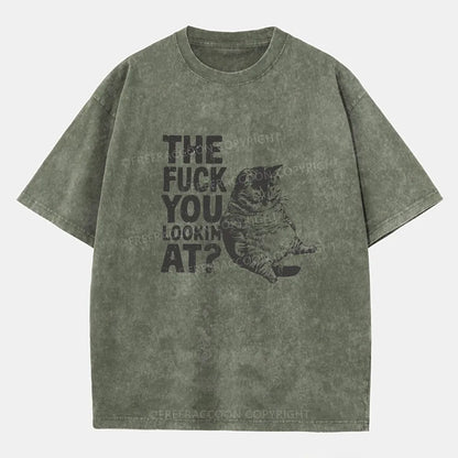 Vintage The F**K You Lookin' At Washed T-Shirt