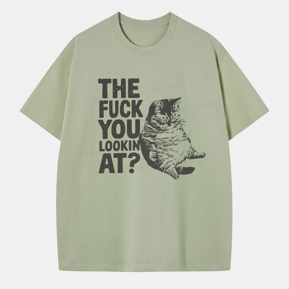 Vintage The F**K You Lookin' At Classic T-Shirt