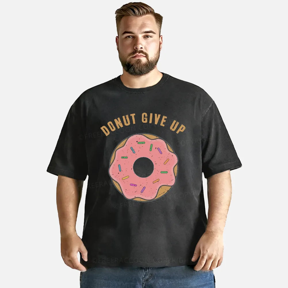 Vintage Donut Give Up Washed T-Shirt