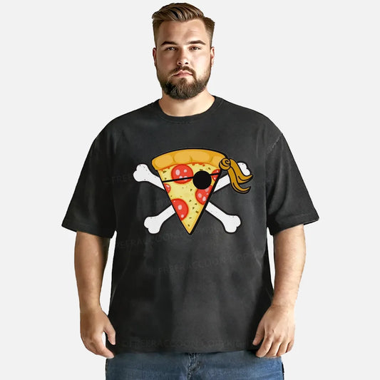 Vintage Pizza Pirate Washed T-Shirt