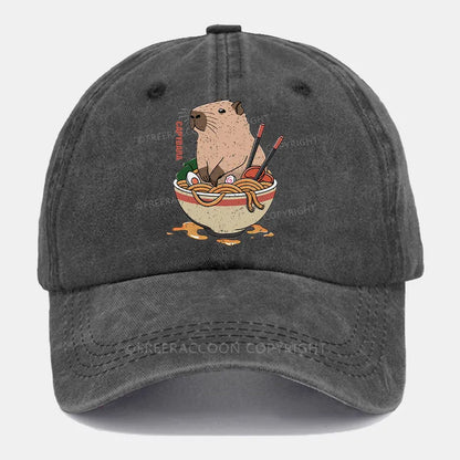 Vintage Capybara Washed Cap