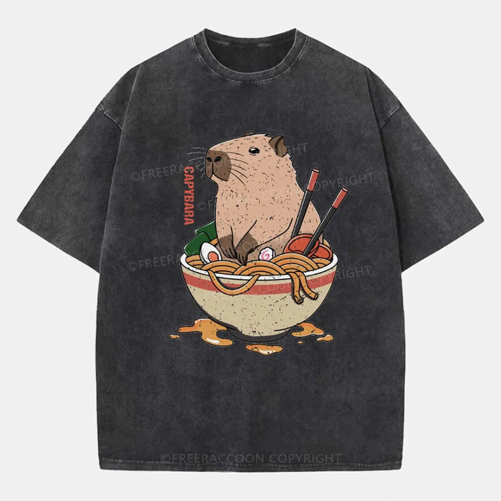 Vintage Capybara Washed T-Shirt