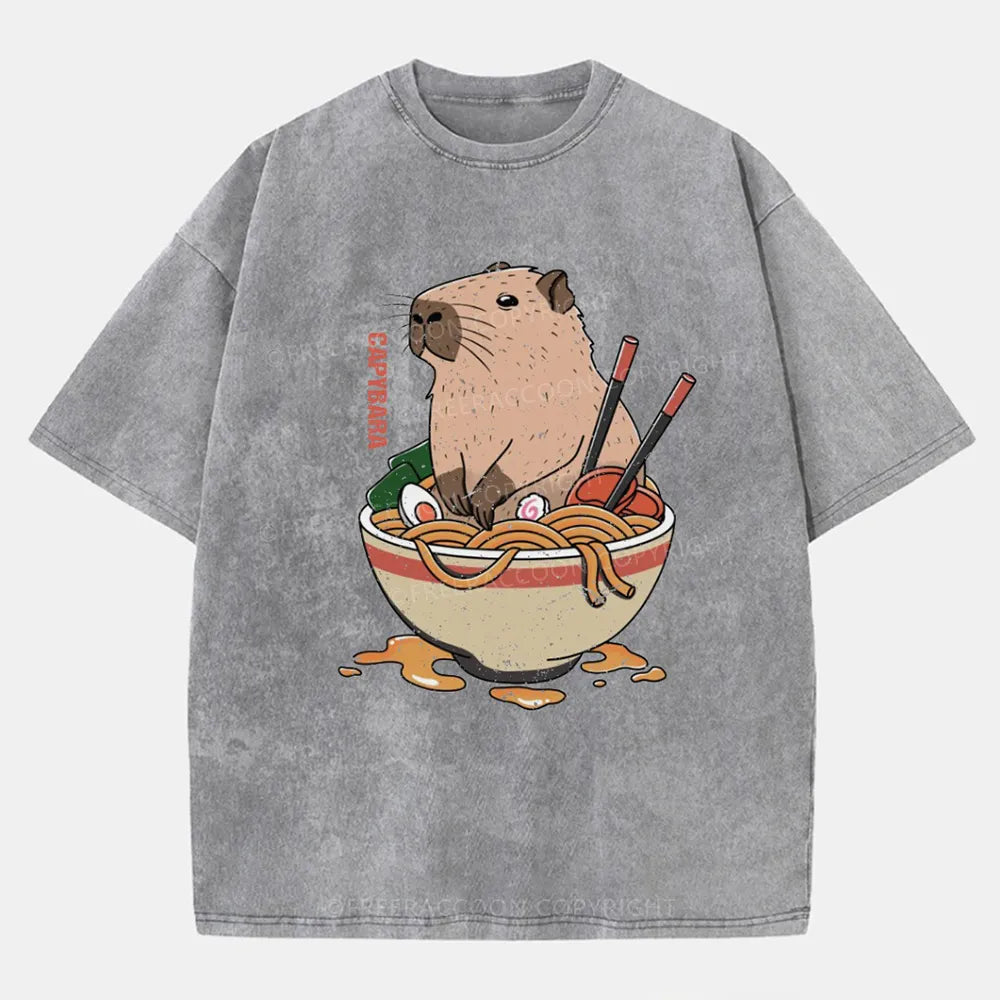 Vintage Capybara Washed T-Shirt