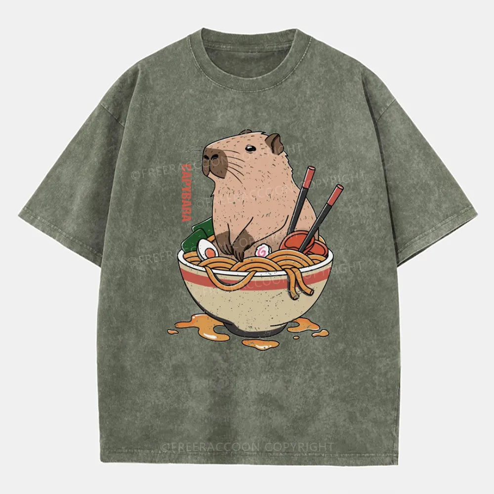 Vintage Capybara Washed T-Shirt