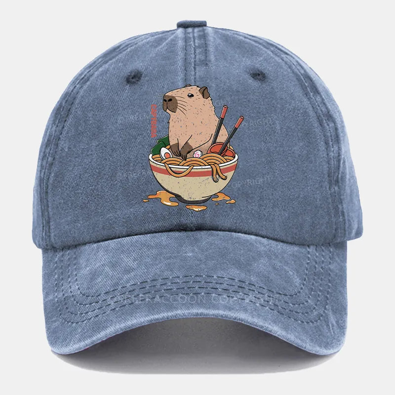 Vintage Capybara Washed Cap