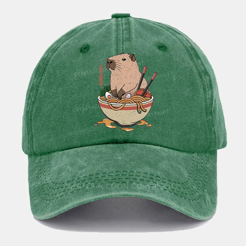 Vintage Capybara Washed Cap