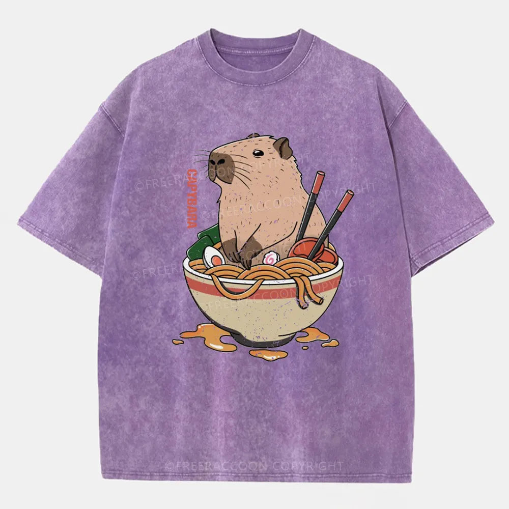 Vintage Capybara Washed T-Shirt