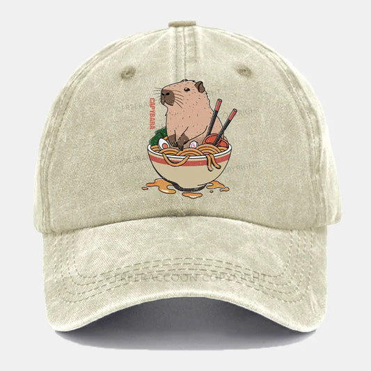 Vintage Capybara Washed Cap