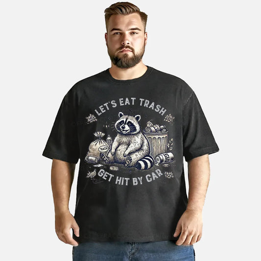 Vintage Let’S Eat Trash & Get Hit By Car Washed T-Shirt