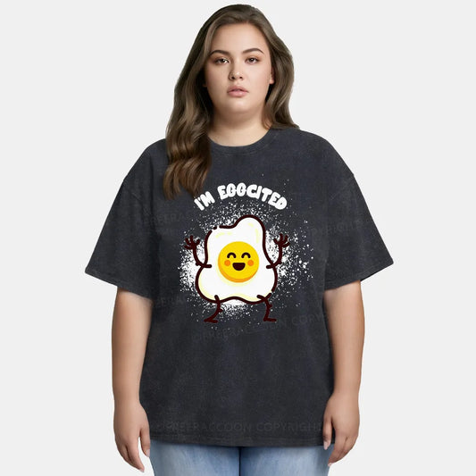 Vintage I’M Eggcited Washed T-Shirt