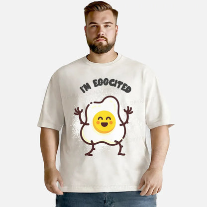 Vintage I’M Eggcited Washed T-Shirt