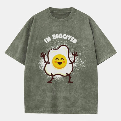 Vintage I’M Eggcited Washed T-Shirt