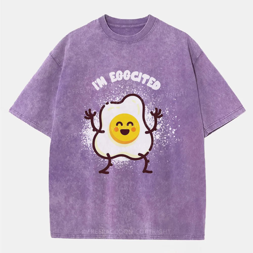 Vintage I’M Eggcited Washed T-Shirt