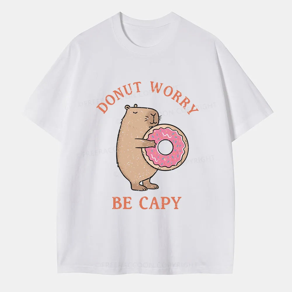 Vintage Donut Worry, Be Capy Classic T-Shirt