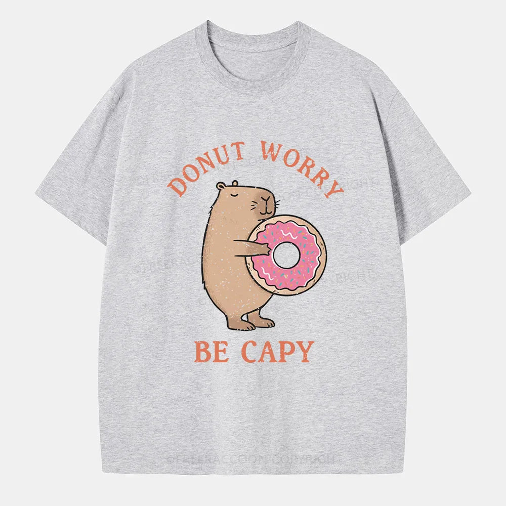 Vintage Donut Worry, Be Capy Classic T-Shirt