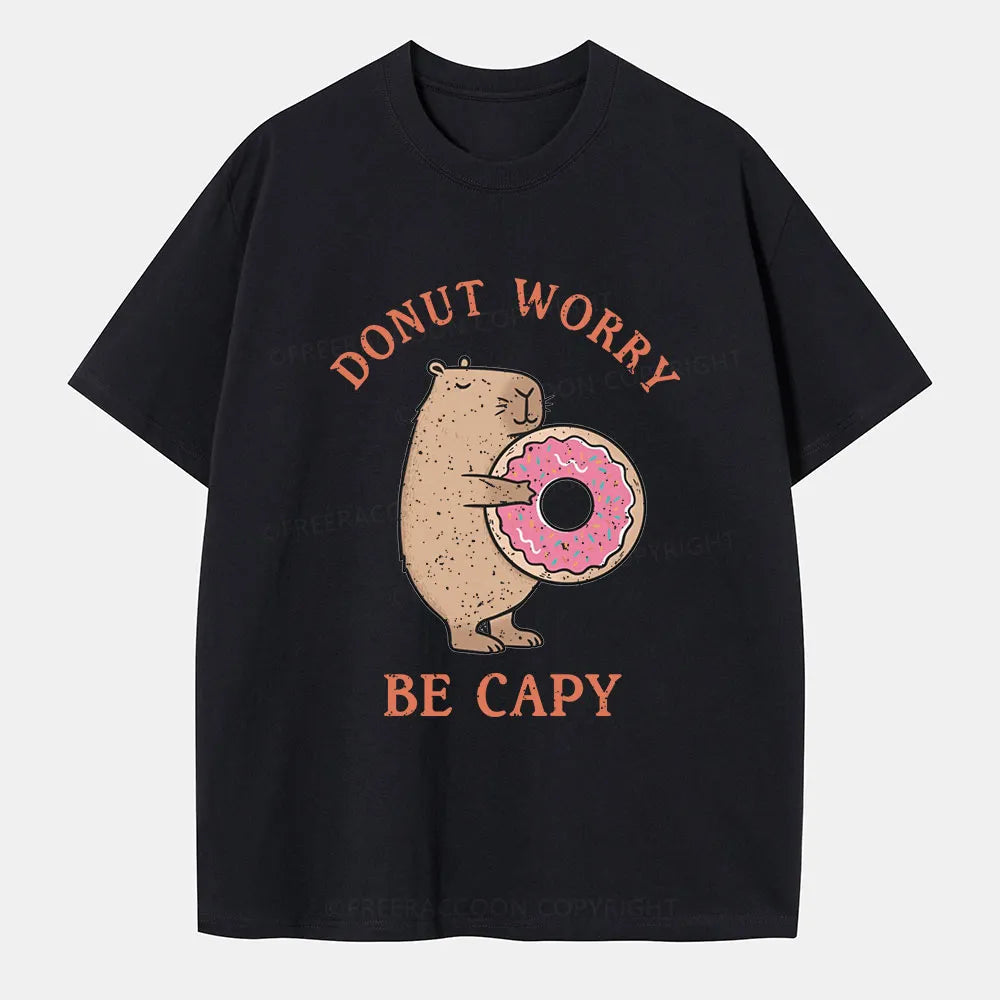 Vintage Donut Worry, Be Capy Classic T-Shirt