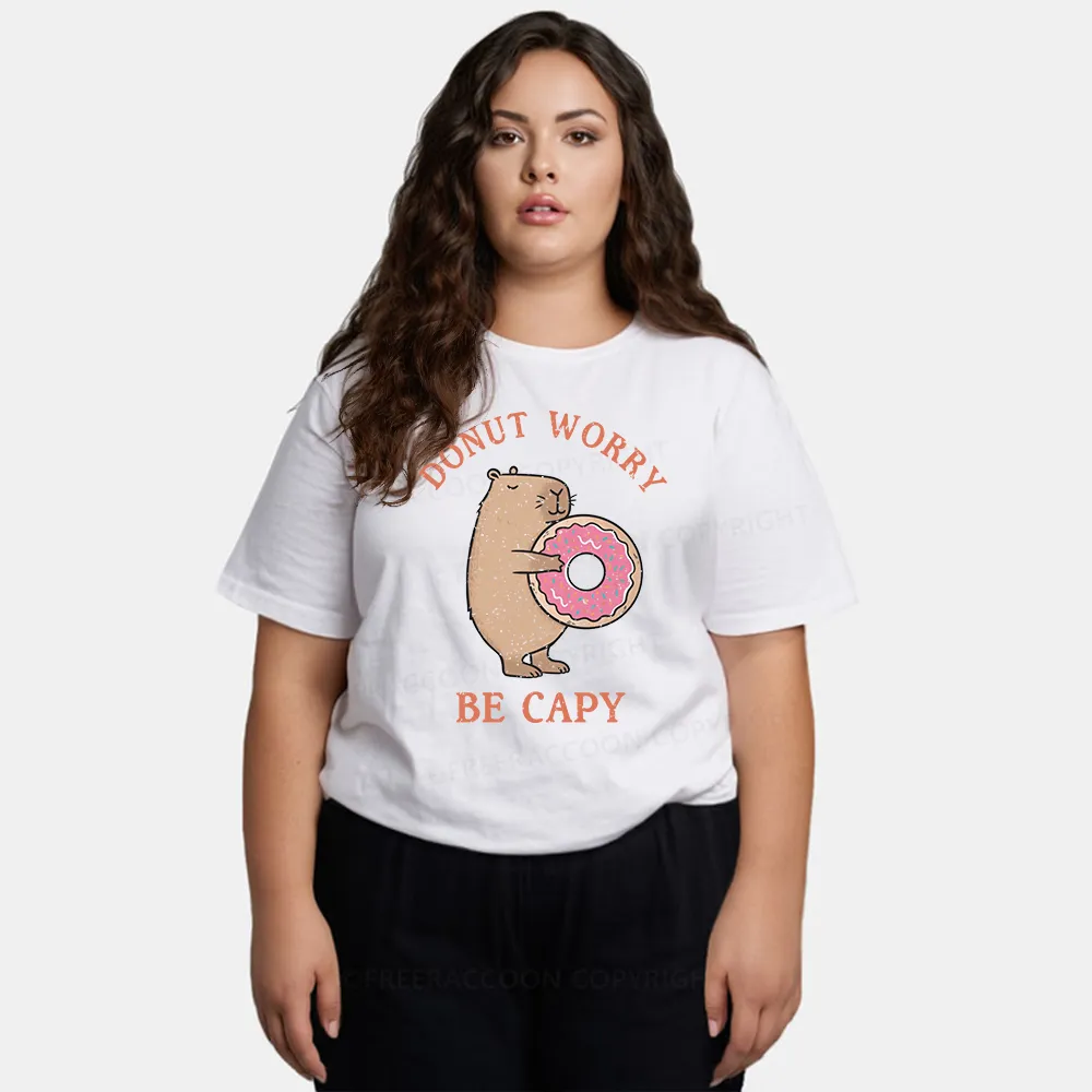 Vintage Donut Worry, Be Capy Classic T-Shirt