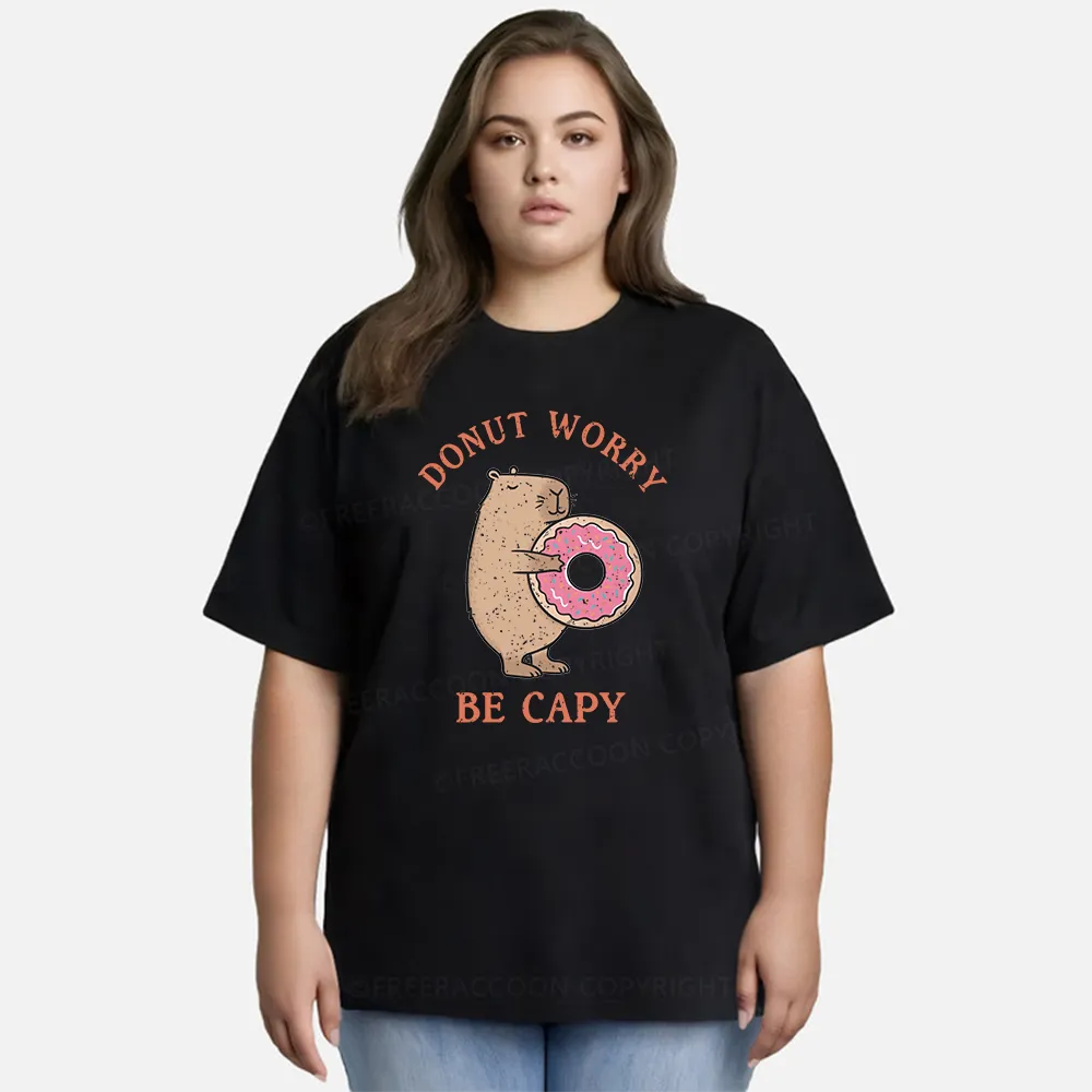 Vintage Donut Worry, Be Capy Classic T-Shirt