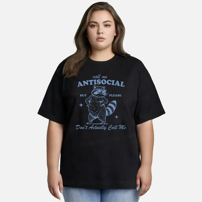 Vintage Call Me Antisocial, But Please Don’T Actually Call Me Classic T-Shirt