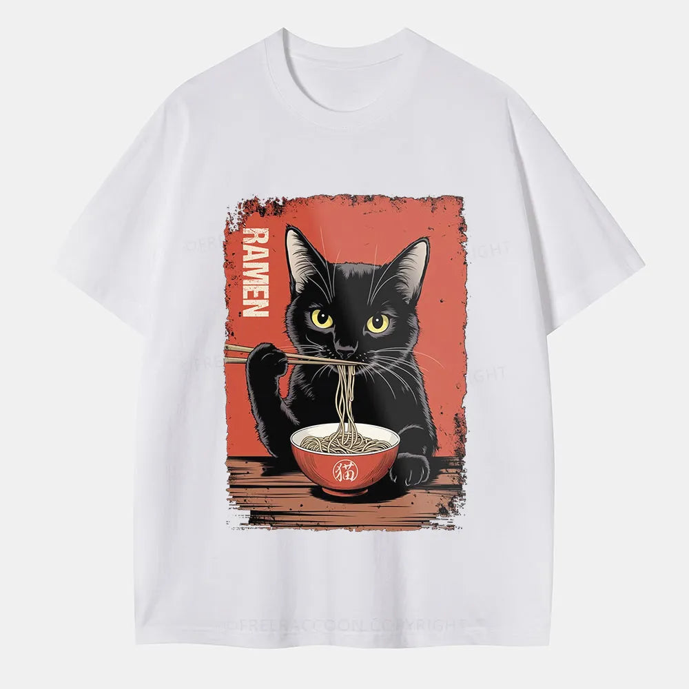 Vintage Ramen Cat Classic T-Shirt