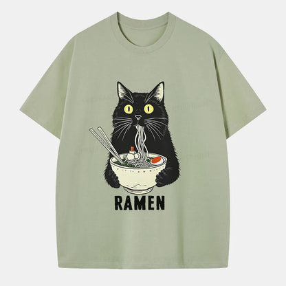 Vintage Ramen Cat'S Delicious Moment Classic T-Shirt