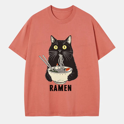 Vintage Ramen Cat'S Delicious Moment Classic T-Shirt