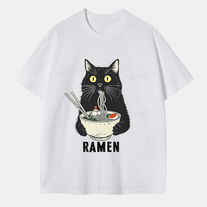 Vintage Ramen Cat'S Delicious Moment Classic T-Shirt