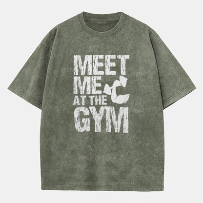 Vintage Meet Me at the Gym Washed T-Shirt