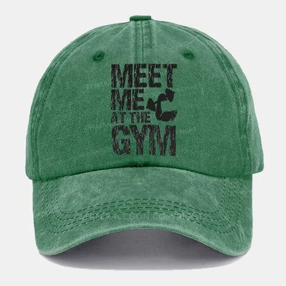 Vintage Meet Me At The Gym Washed Cap